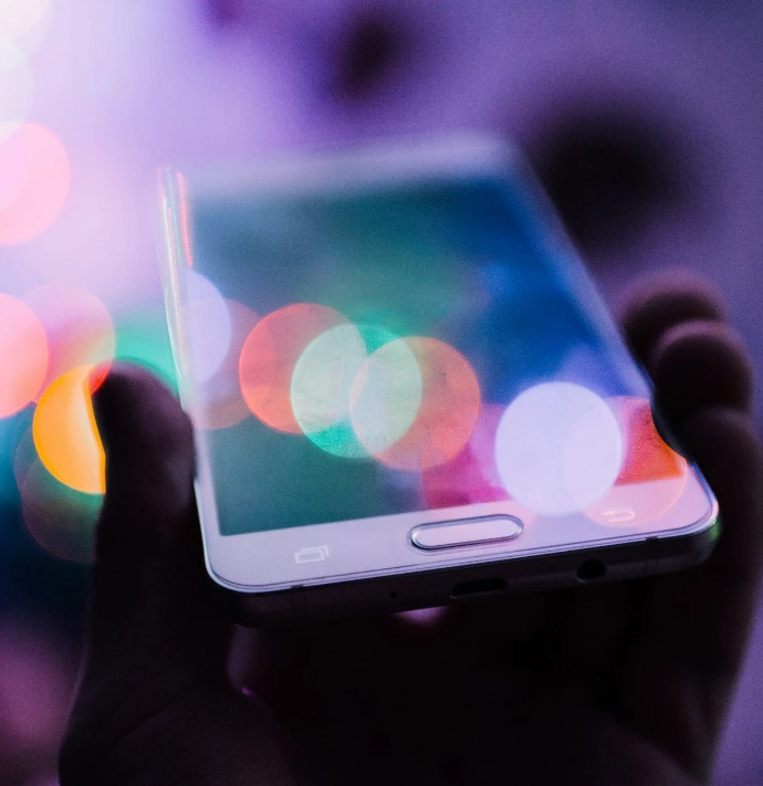 person holding smartphone